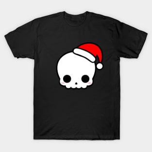 Cute Skull with Santa Hat T-Shirt